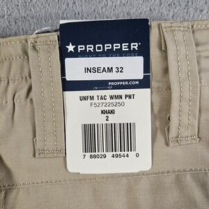 NEW Propper Tactical Uniform Pants Women Khaki Size 2 Inseam 32